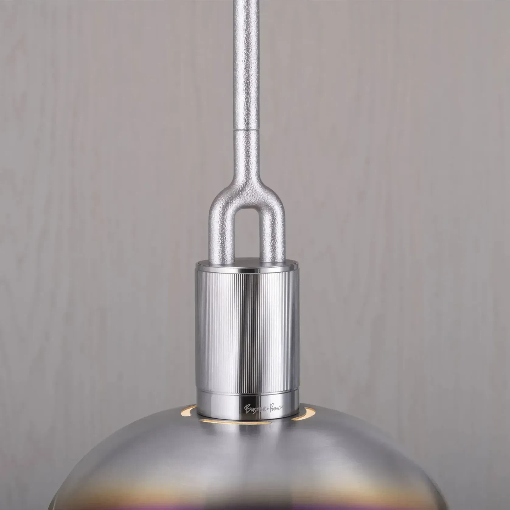 Forked Shade and Globe Pendant gallery detail image