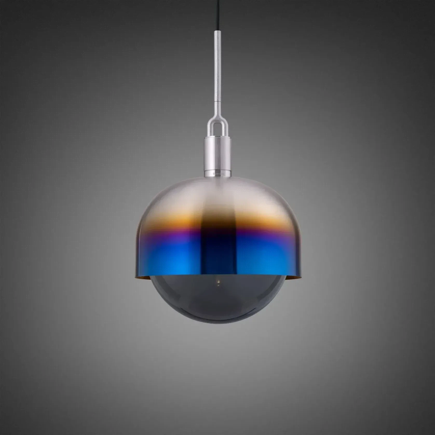 Forked Shade and Globe Pendant gallery detail image