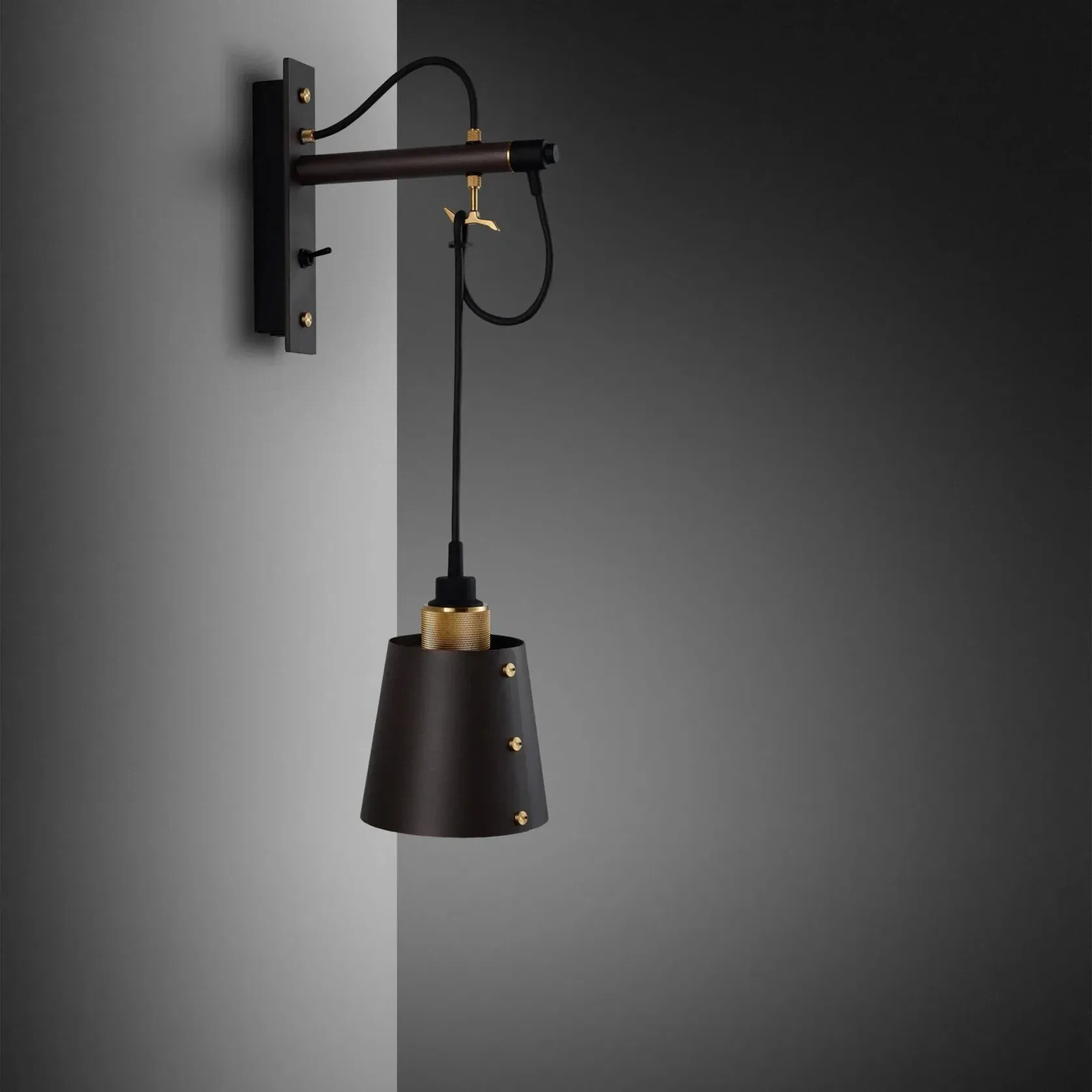Hooked Wall Light with Shade gallery detail image