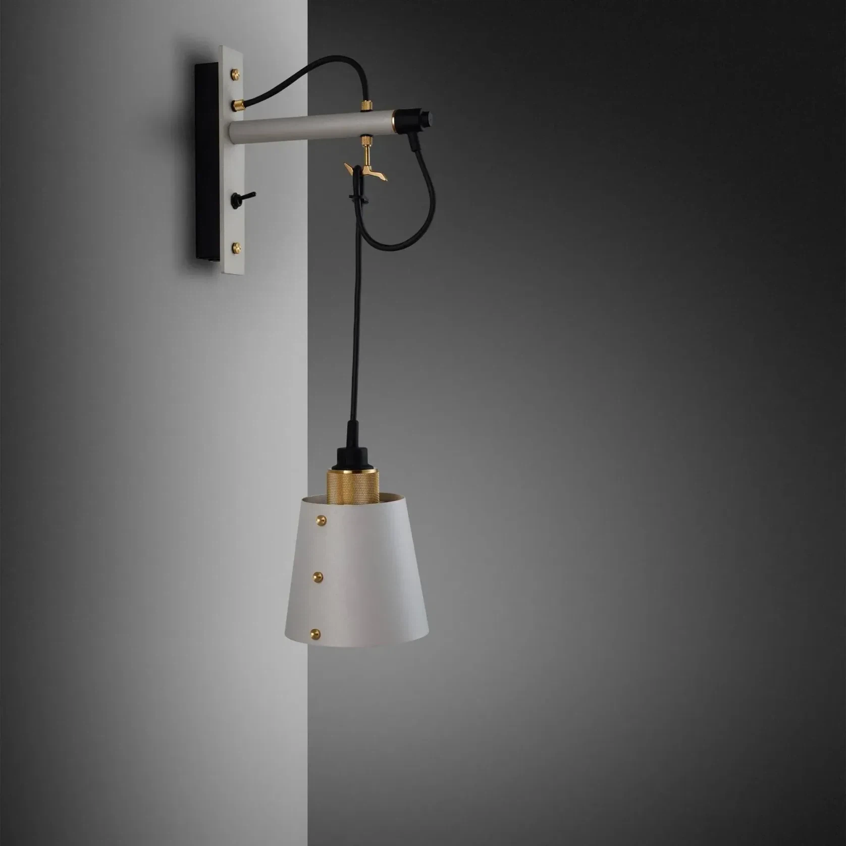 Hooked Wall Light with Shade gallery detail image