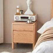 Riga Natural Solid Oak Bedside Table gallery detail image