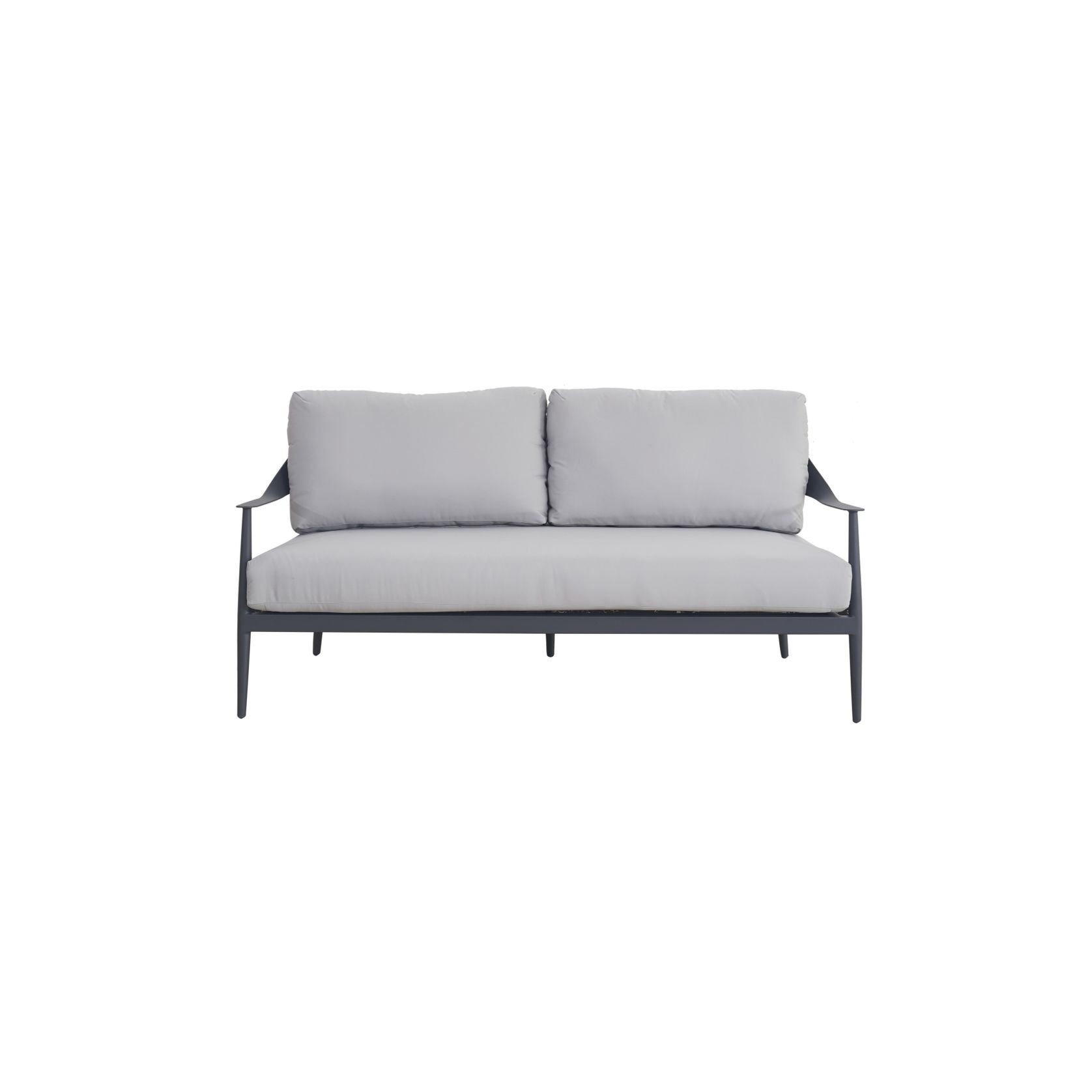 Rio 4pc Aluminium Outdoor Lounge Set | Gunmetal gallery detail image