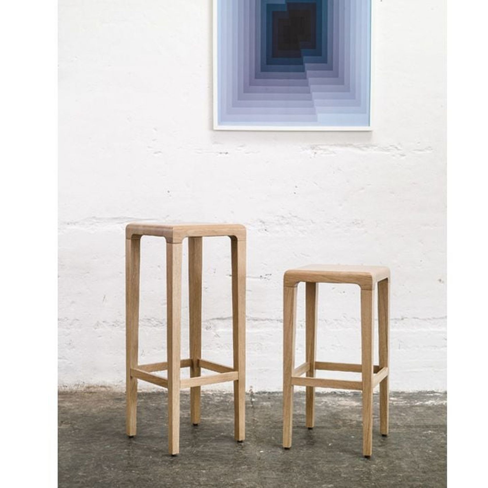 Rioja Bar Stool - Natural Oak - 80cm - by TON gallery detail image