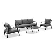 Riviera 5pc Lounge Set - Charcoal gallery detail image