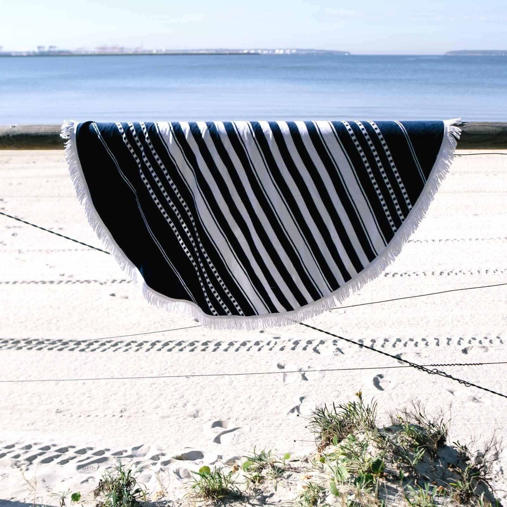 Round Beach Towel/Picnic Blanket - Oceans gallery detail image