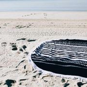 Round Beach Towel/Picnic Blanket - Oceans gallery detail image