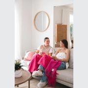 Ruanui Station Lambswool Throw - Puketero Pink gallery detail image