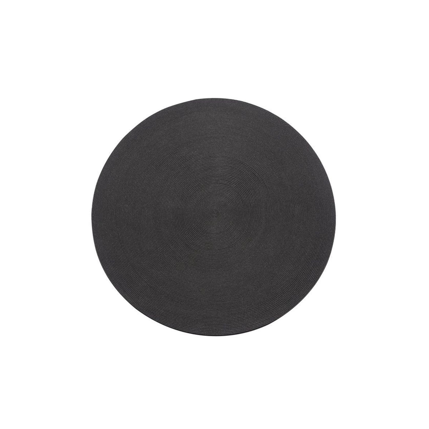 Round Outdoor Rug - Dark Grey gallery detail image