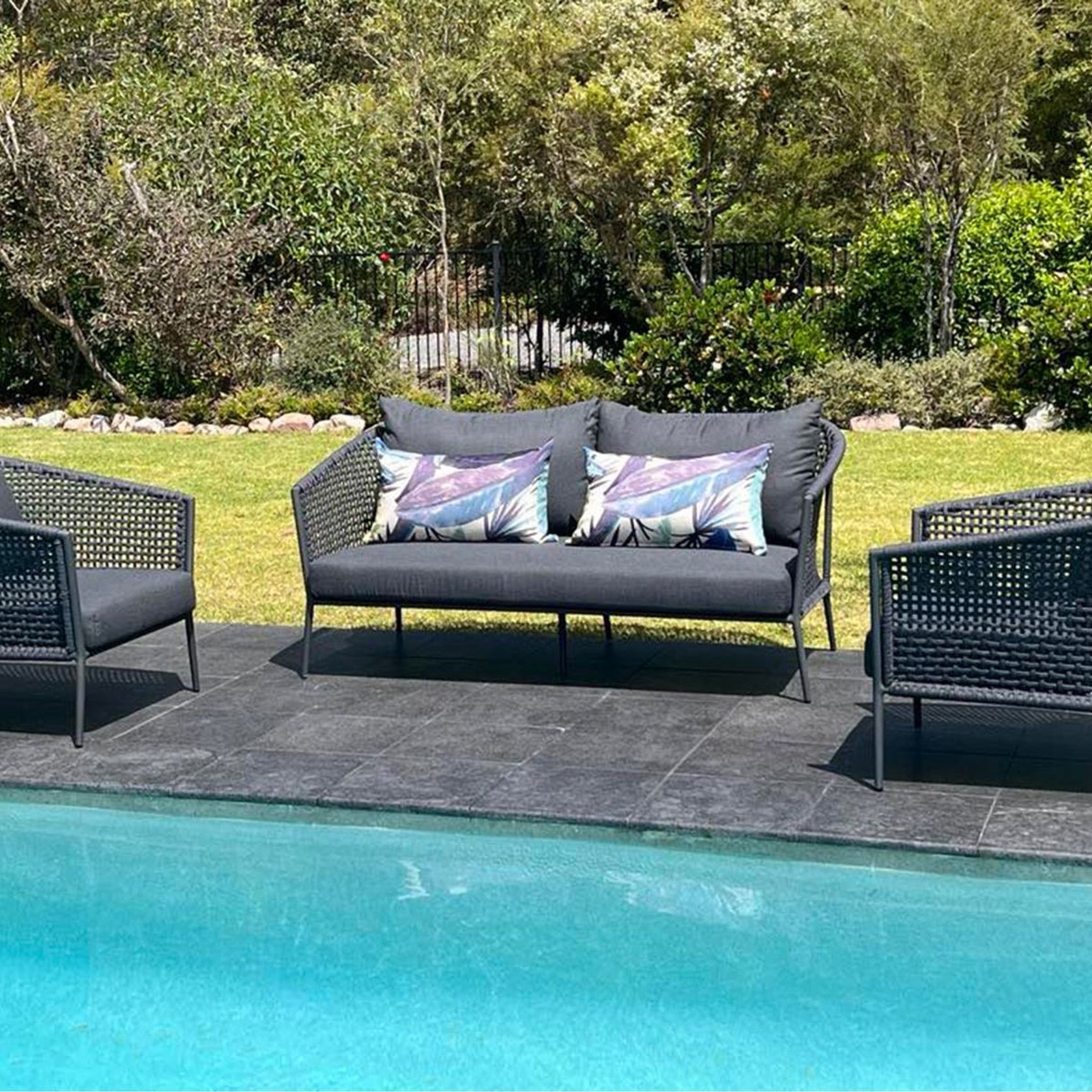 Safara 3pc Outdoor Sofa Setting gallery detail image