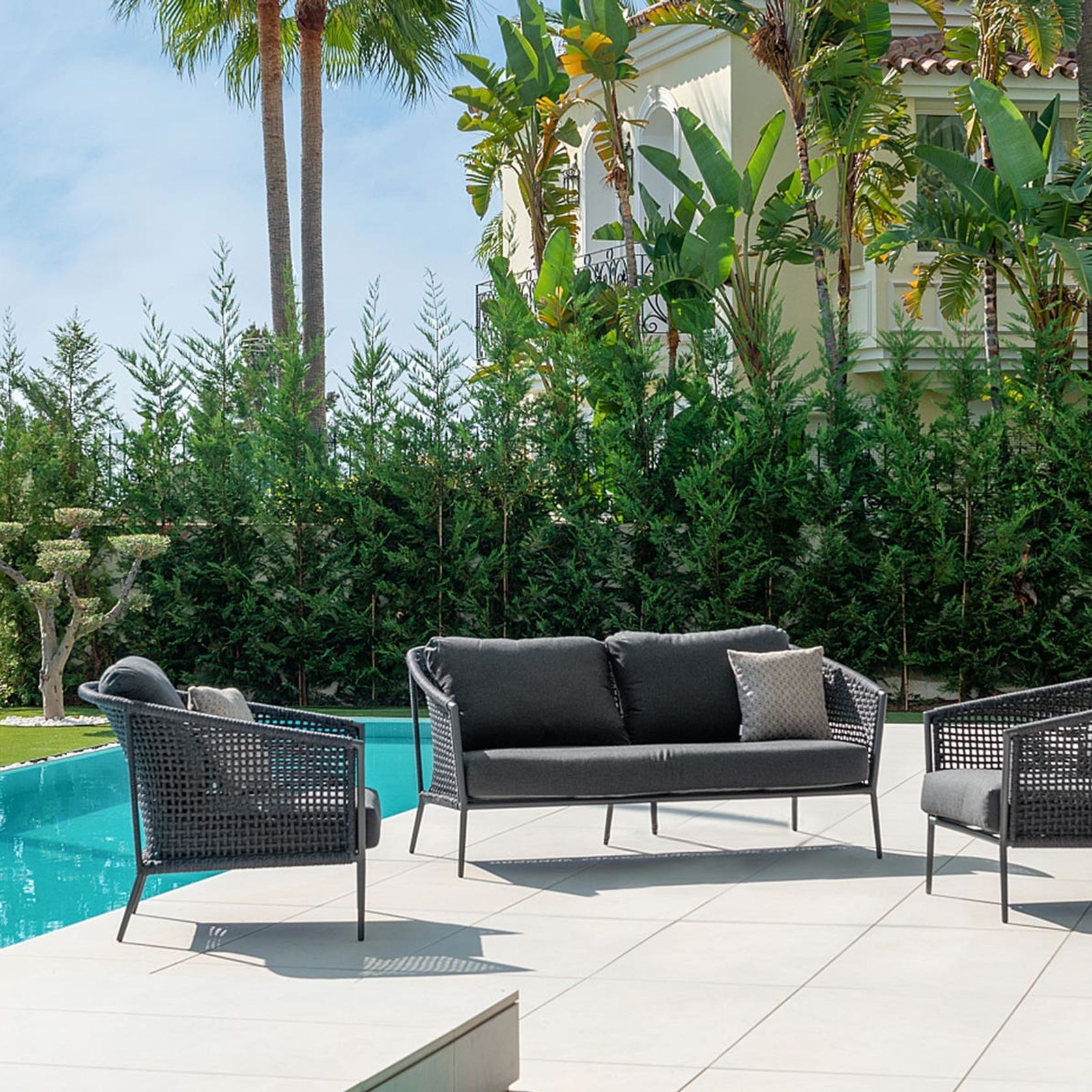 Safara 3pc Outdoor Sofa Setting gallery detail image
