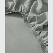 Ravello Linen Fitted Sheet - Sage | Weave Home Bed Linen gallery detail image