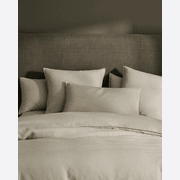Ravello Linen Fitted Sheet - Sage  | Weave Home Bed Linen gallery detail image