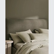Ravello Linen Fitted Sheet - Sage | Weave Home Bed Linen gallery detail image