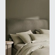 Ravello Linen Fitted Sheet - Sage  | Weave Home Bed Linen gallery detail image