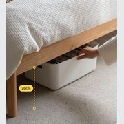 Salos Natural Solid Oak Bed Frame gallery detail image