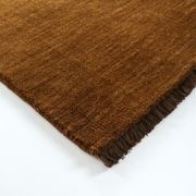 Baya Sandringham Handwoven 100% Wool Rug - Pecan gallery detail image