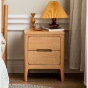 Seattle Natural Solid Oak Bedside Table Design 2 gallery detail image