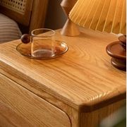 Seattle Natural Solid Oak Bedside Table Design 2 gallery detail image