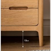 Seattle Natural Solid Oak Bedside Table Design 2 gallery detail image