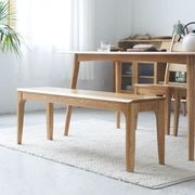 Seattle Natural Solid Oak Bench gallery detail image
