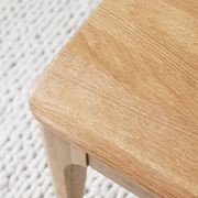 Seattle Natural Solid Oak Bench gallery detail image