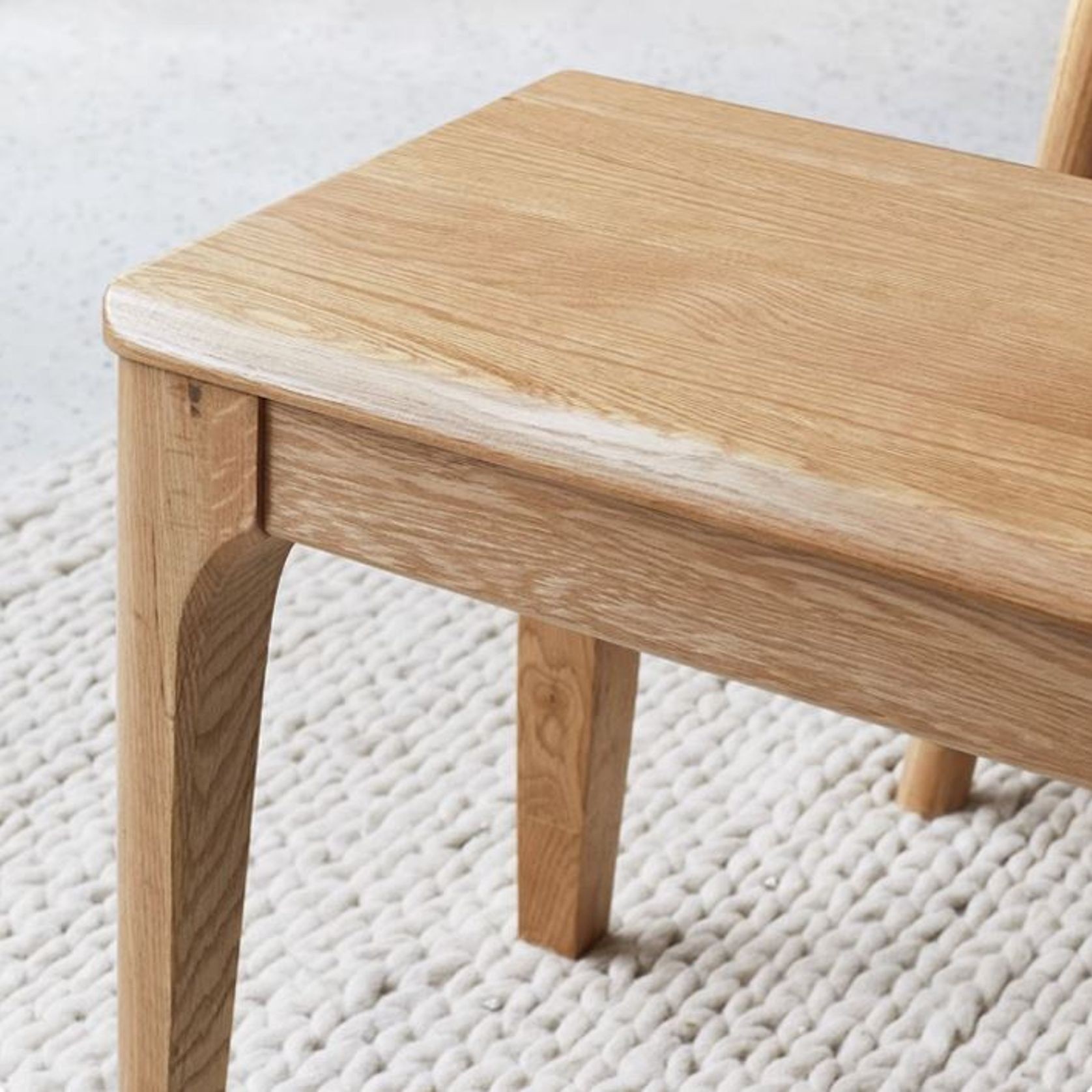 Seattle Natural Solid Oak Bench gallery detail image