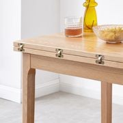 Seattle Natural Solid Oak Extending Dining Table gallery detail image
