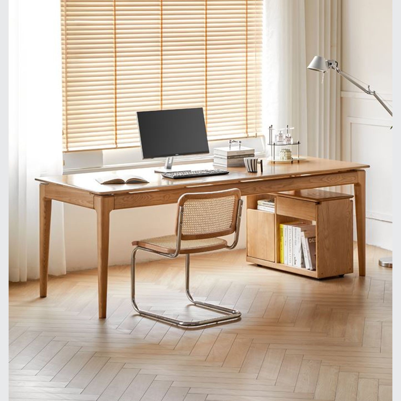 Seattle Natural Solid Ash Large Dining Table gallery detail image