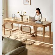 Seattle Natural Solid Ash Large Dining Table gallery detail image