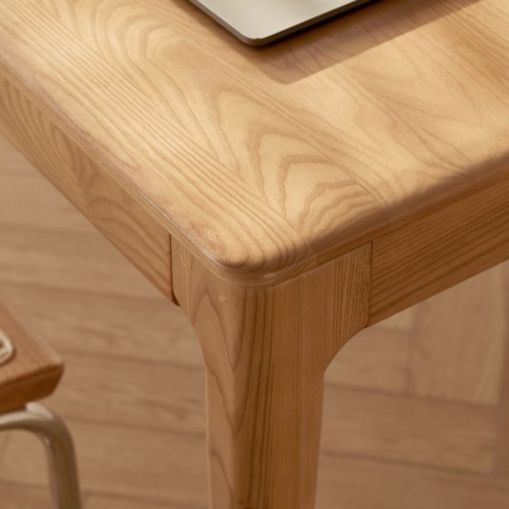 Seattle Natural Solid Ash Large Dining Table gallery detail image