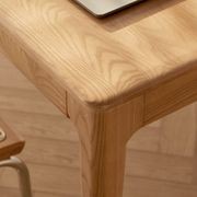 Seattle Natural Solid Ash Large Dining Table gallery detail image