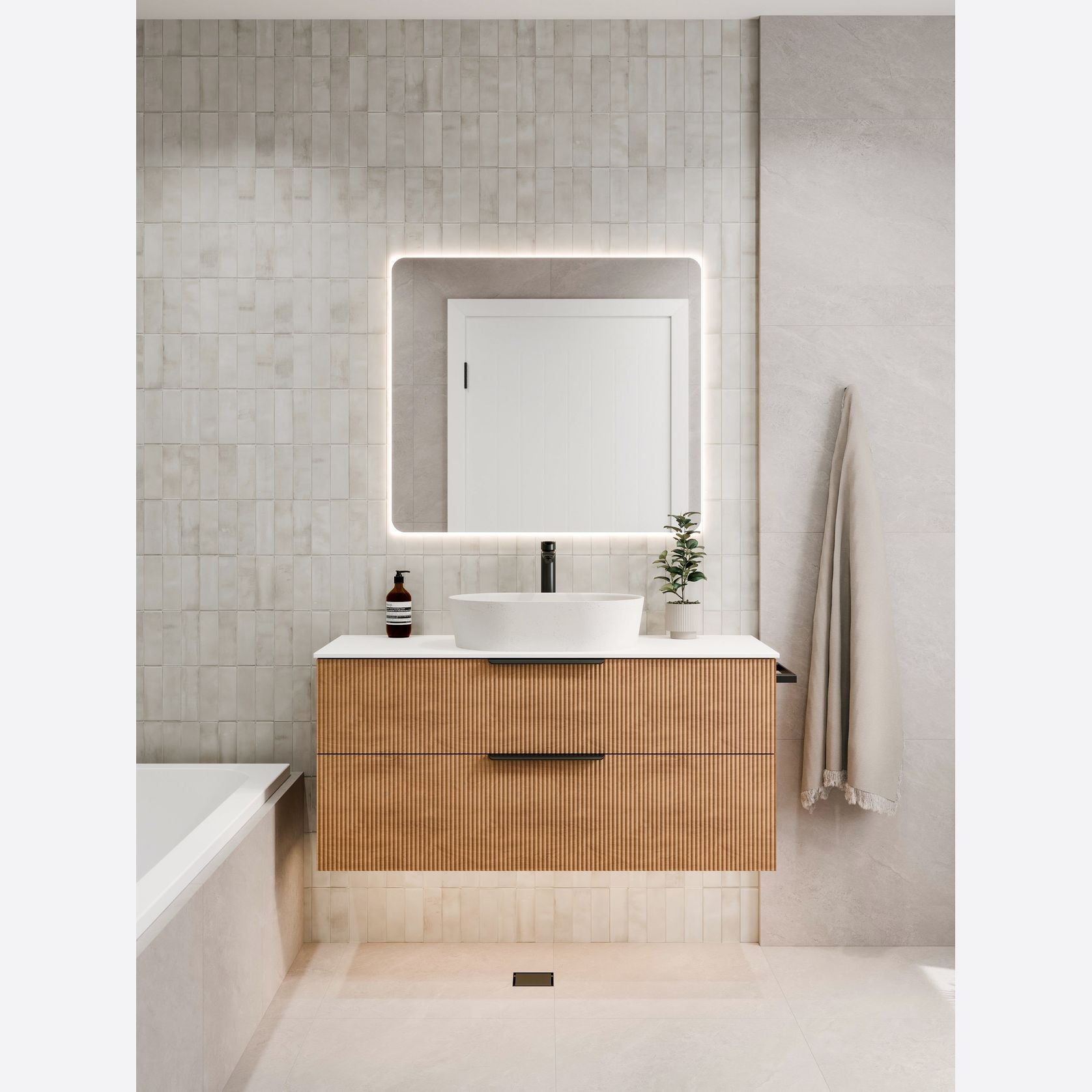 Euro 900 Rectangle LED Mirror gallery detail image