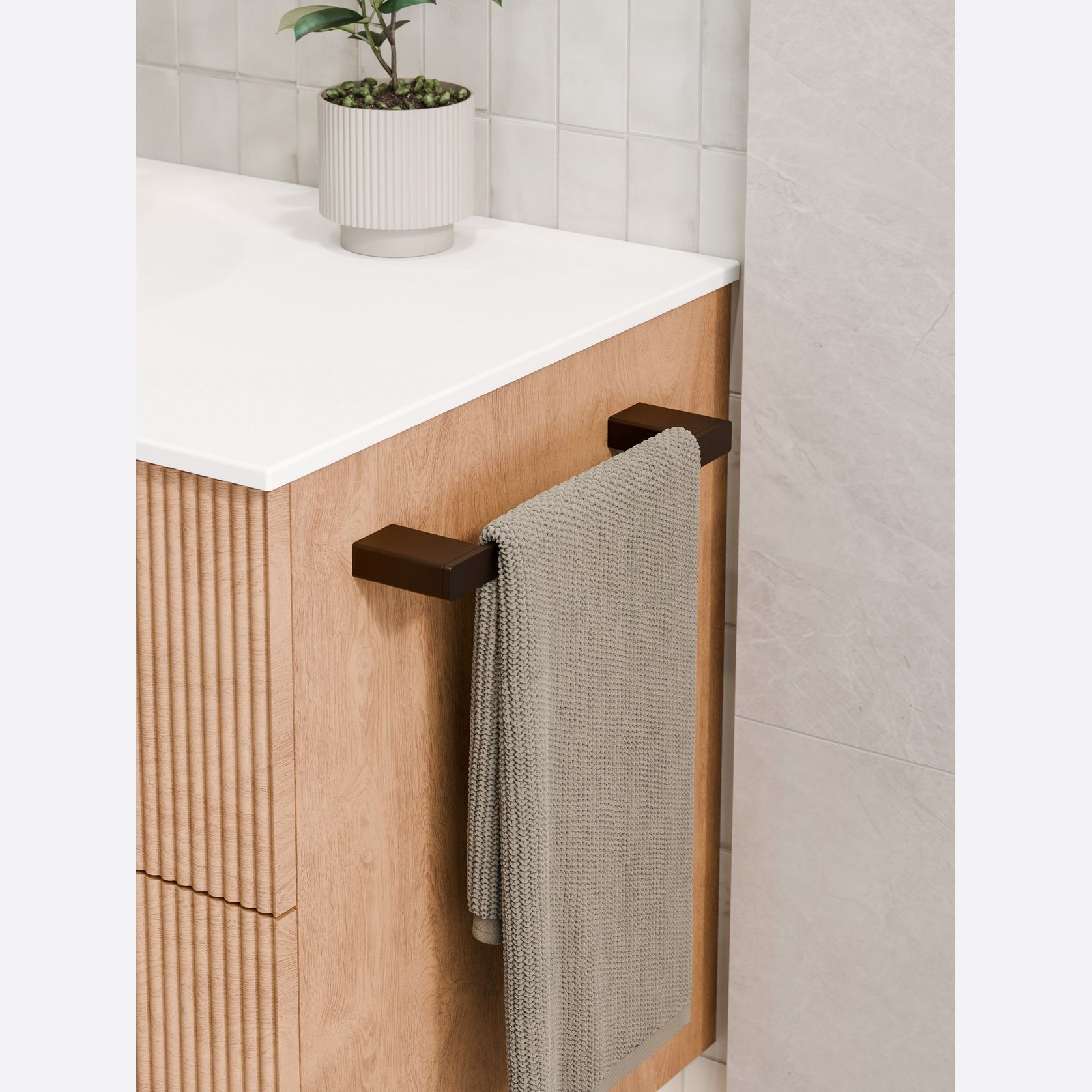 Lineare Hand Towel Rail 300mm gallery detail image