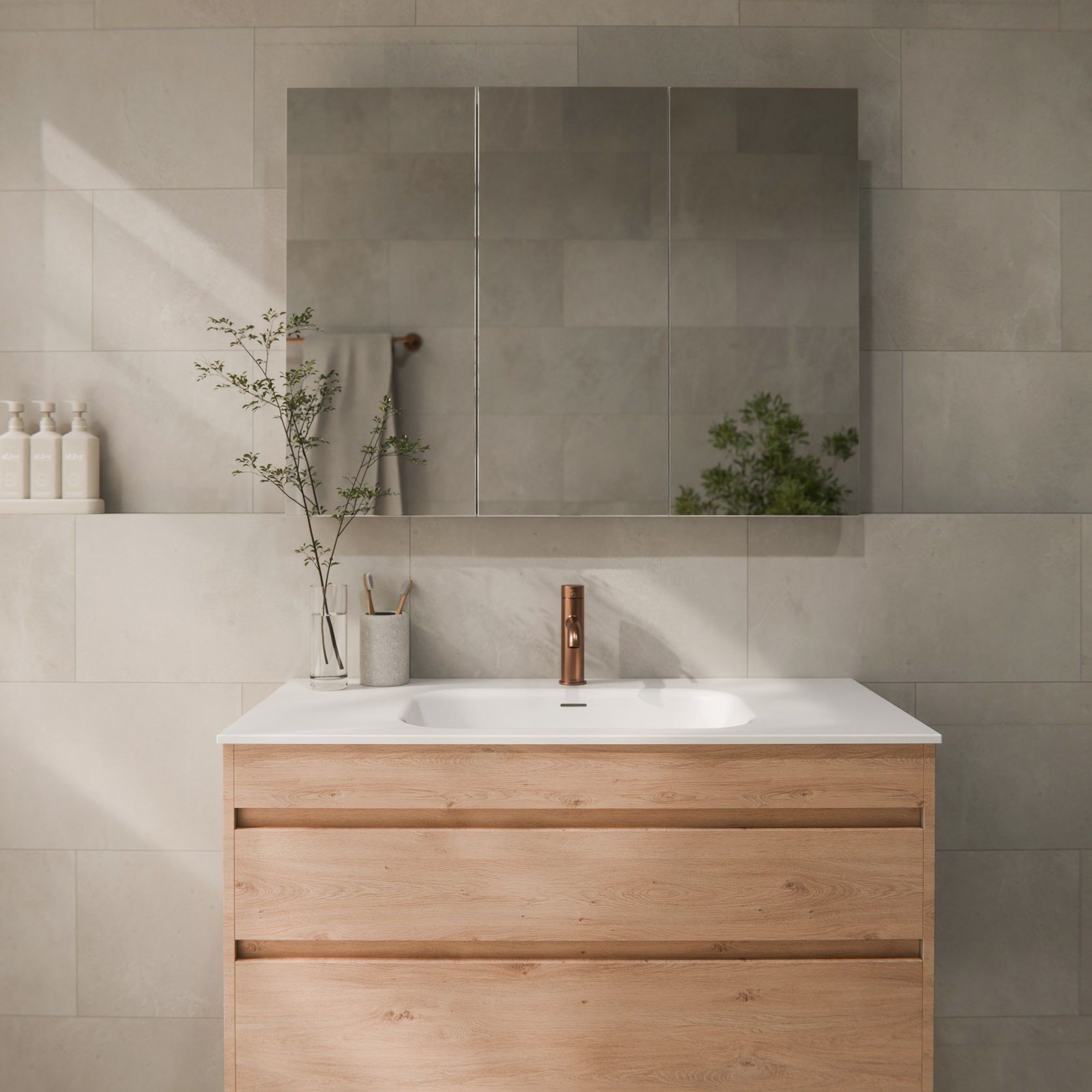 Code Luxe 900 Wall Hung Vanity | 2 Drawer gallery detail image