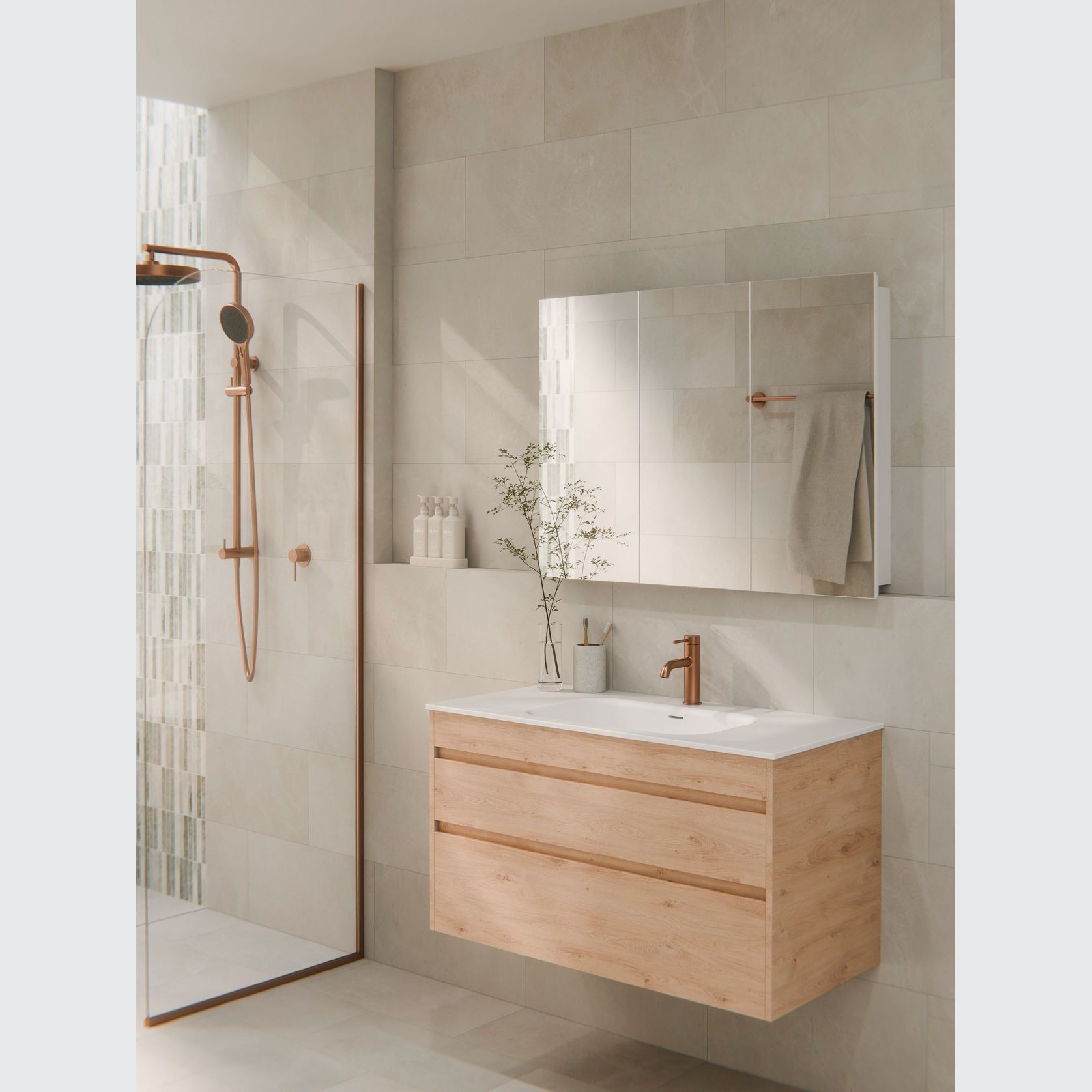 CODE Luxe 1200 Wall Hung Single Basin Vanity | 2 Drawer gallery detail image