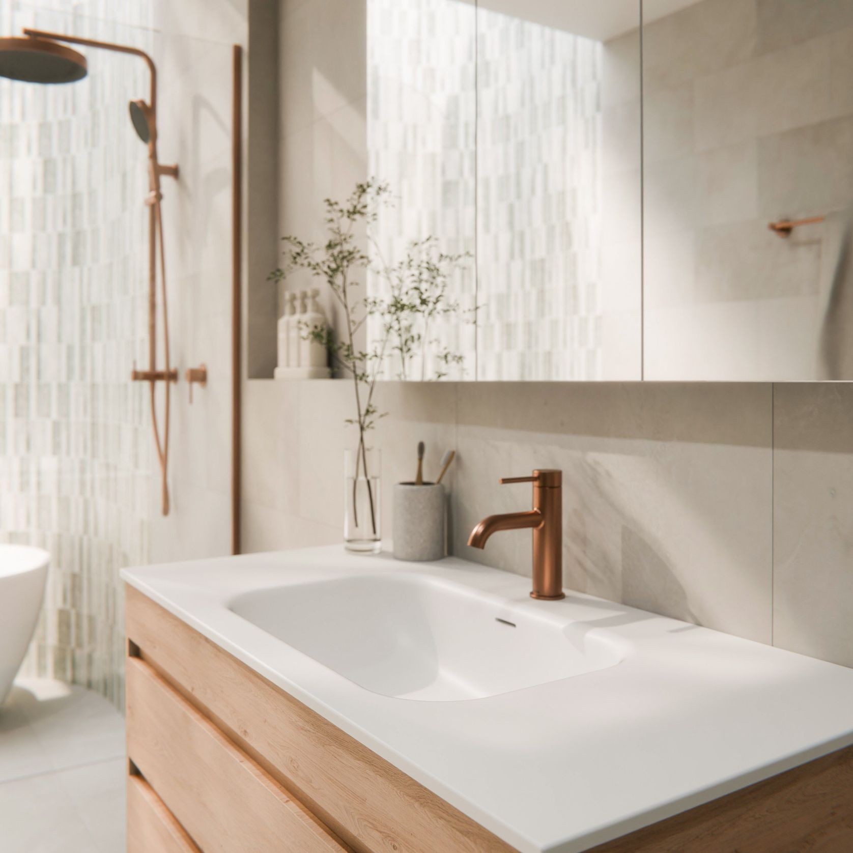 Code Luxe 600 Wall Hung Vanity |  2 Drawer gallery detail image