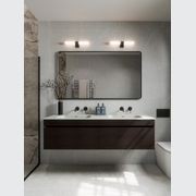 CODE Luxe 1200 Wall Hung Double Basin Vanity | Single Drawer gallery detail image