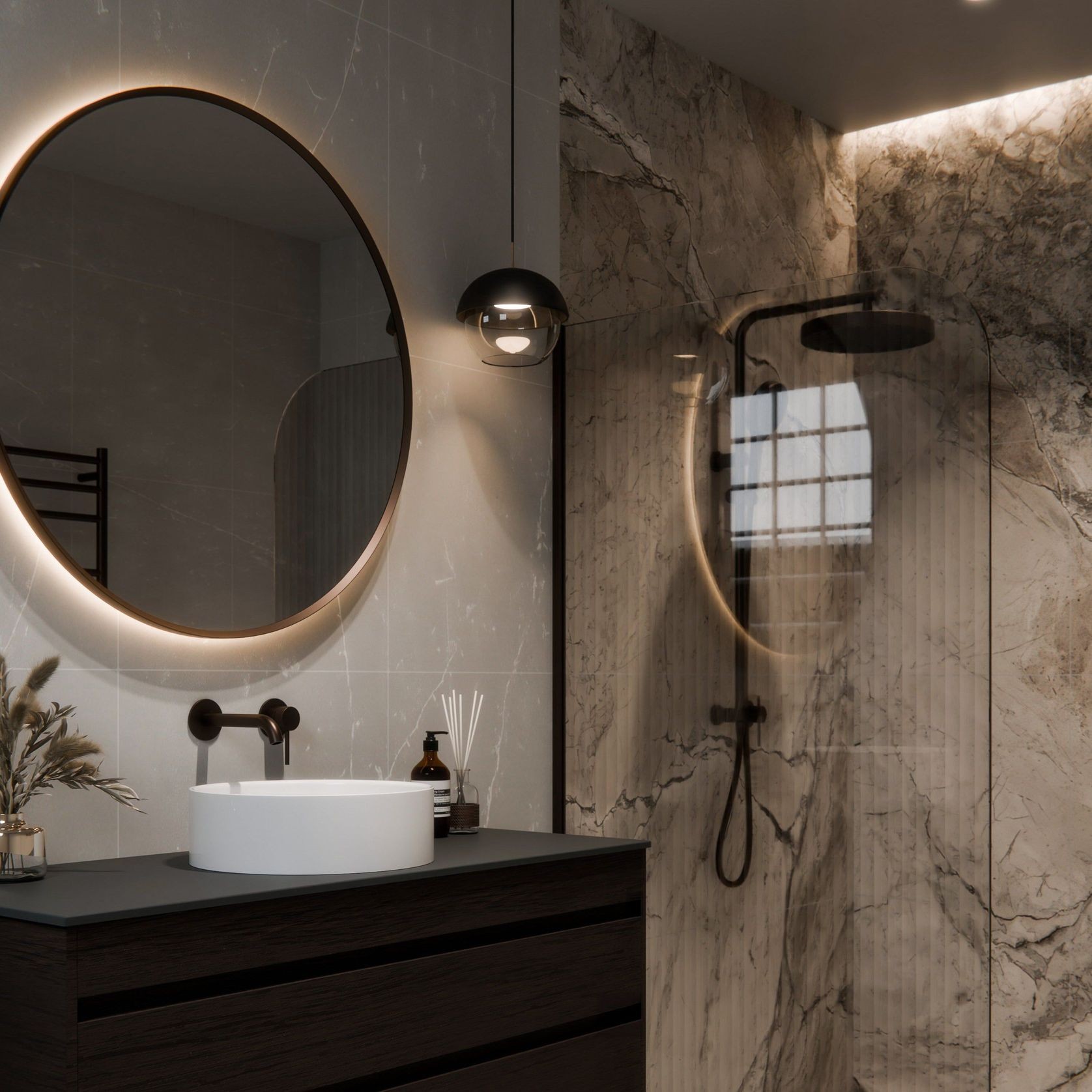Aura 850 Round LED Mirror gallery detail image