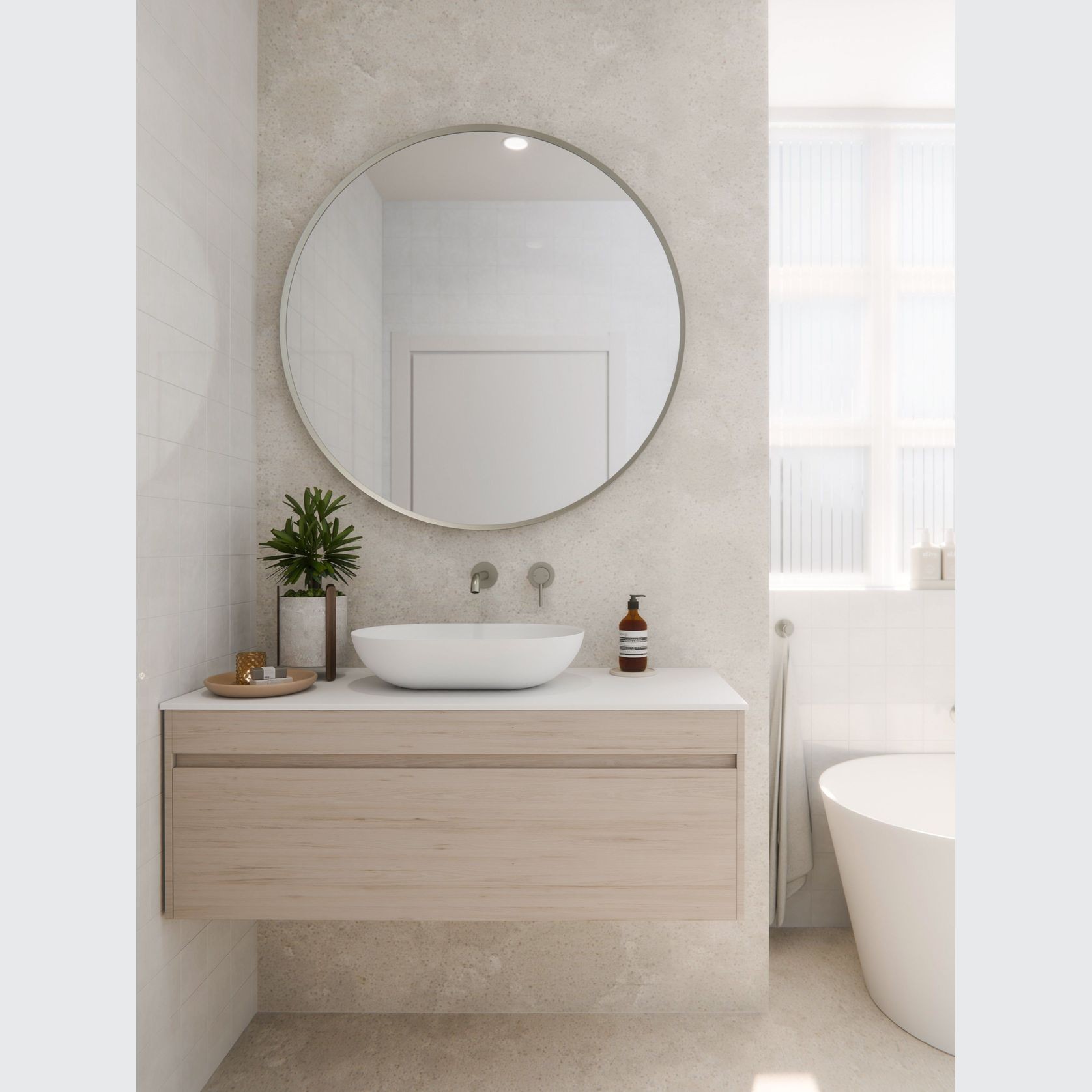 Luxe 1200 Wall Hung Single Basin Vanity |Single Drawer gallery detail image