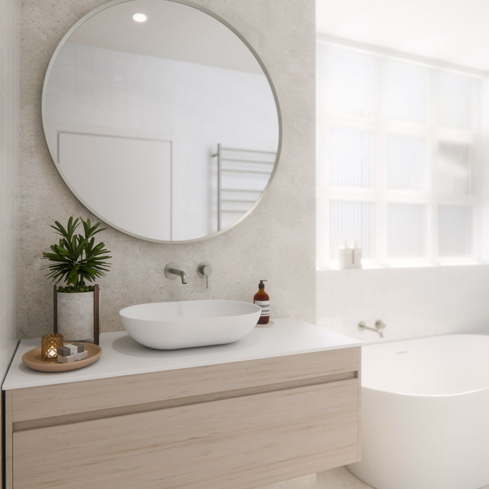 Luxe 1000 Wall Hung Vanity | Single Drawer gallery detail image