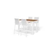 Adele Teak Bar Table with Sevilla Teak Bar Chairs 5pc gallery detail image
