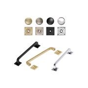 KT&CO Kitchen hamptons handles shepparton Matt black/Brushed brass/Brushed nickel/Chrome gallery detail image