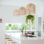 Natural Rattan Cane Wicker Pendant Light - Siena - 2 Sizes gallery detail image