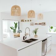 Natural Rattan Cane Wicker Pendant Light - Siena - 2 Sizes gallery detail image
