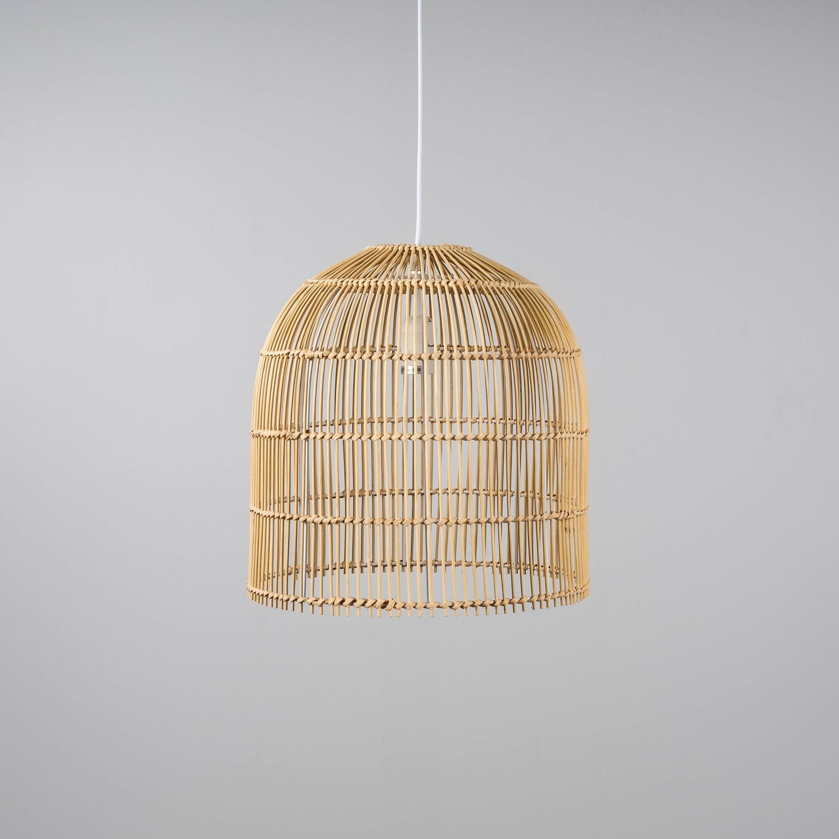 Natural Rattan Cane Wicker Pendant Light - Siena - 2 Sizes gallery detail image