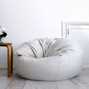 Pierre Fur Bean Bag - Silver Grey gallery detail image