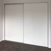 White Melamine Sliding Door With Double Tracks gallery detail image