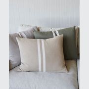 Simpatico Cushion Khaki/White 50x60 gallery detail image