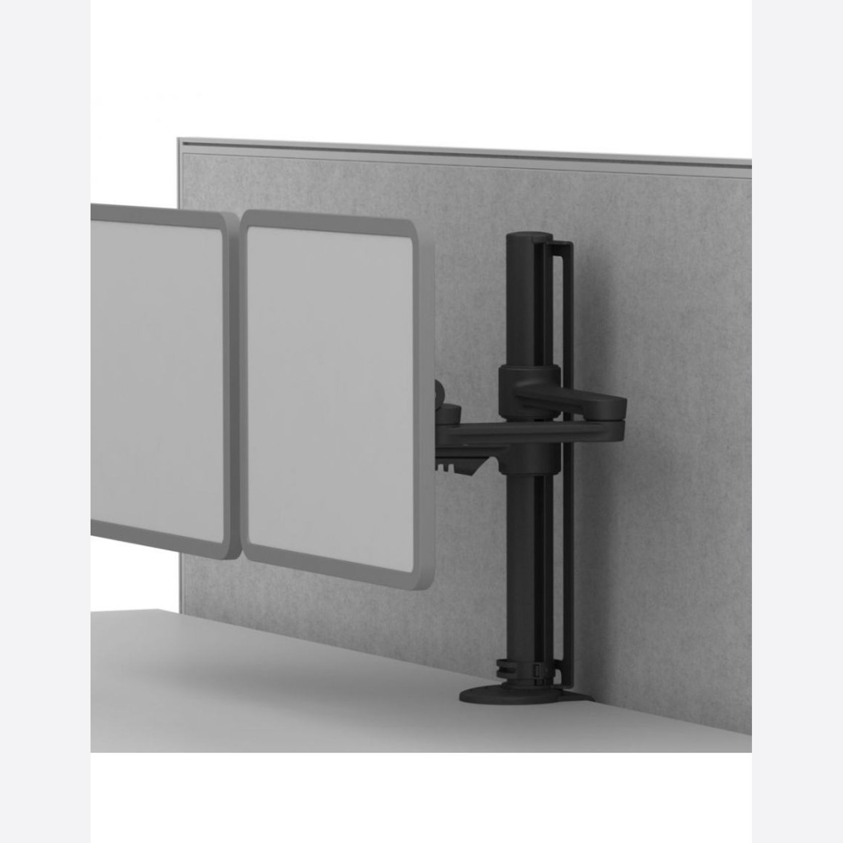 CME Single Monitor Arm - White gallery detail image