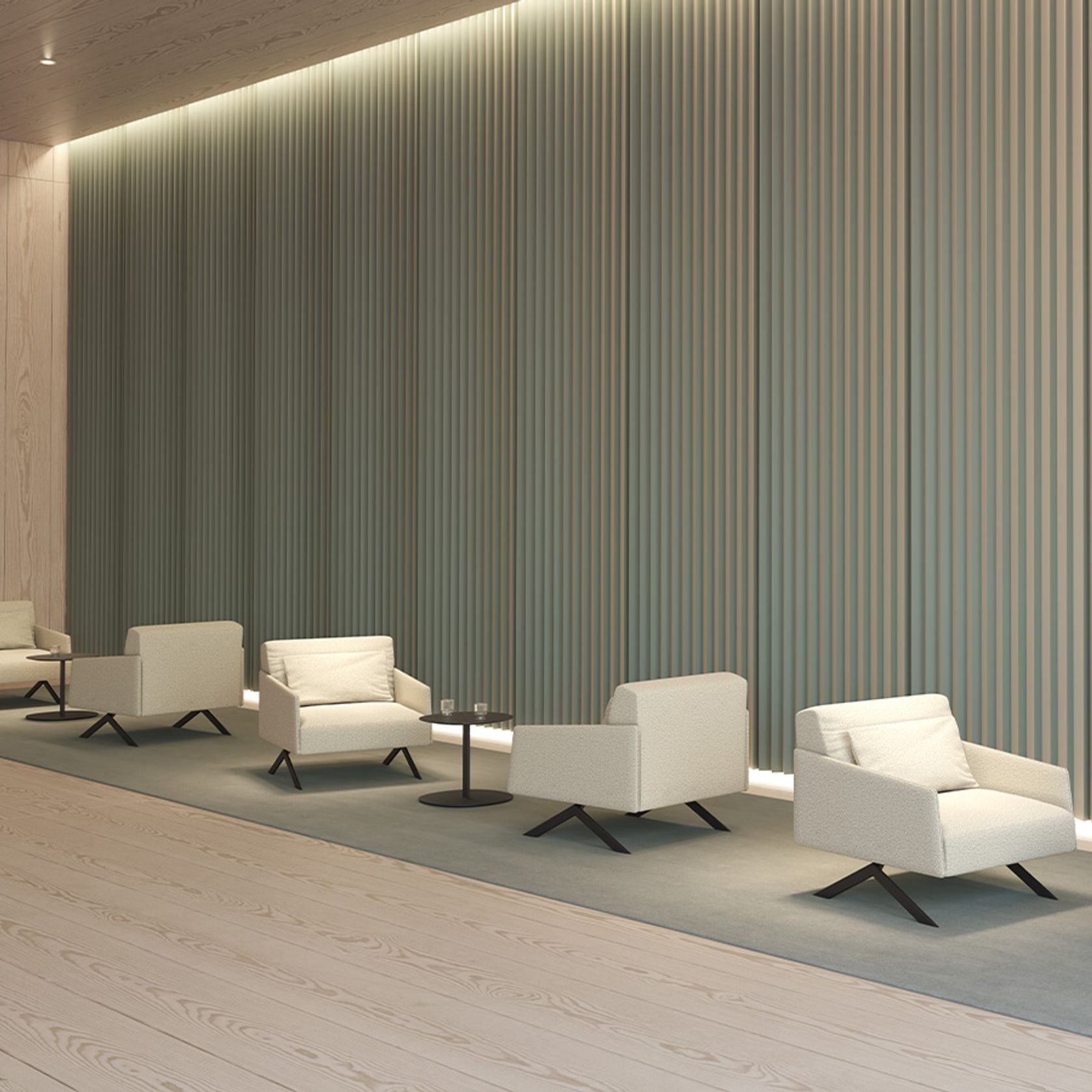 Sistema Legs Armchair - Straight Armrest gallery detail image